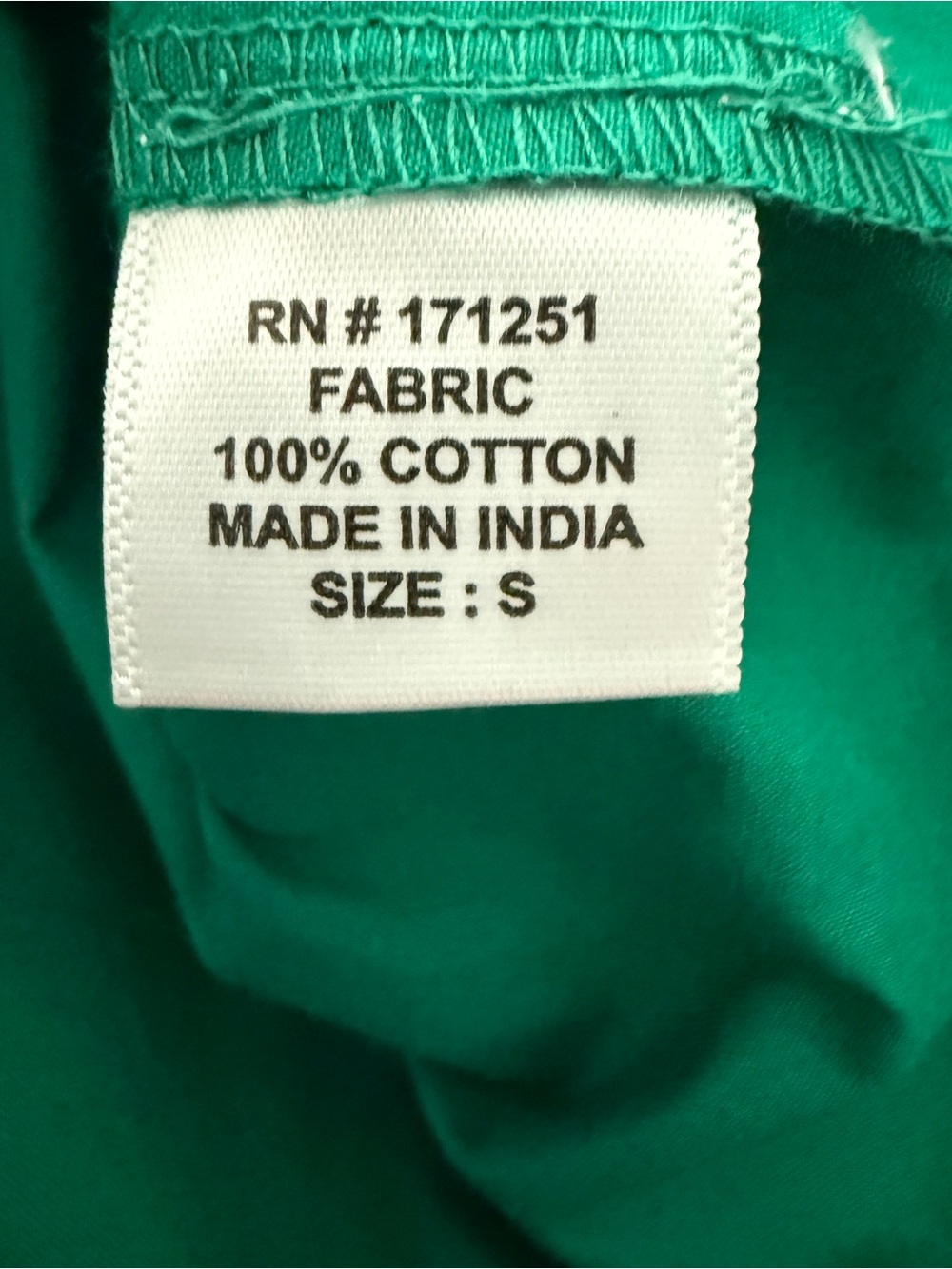 Jennifer & Grace Green Embroidered Tie-Front Crop Top| 100% Cotton | Small | NWT - Picture 12 of 12